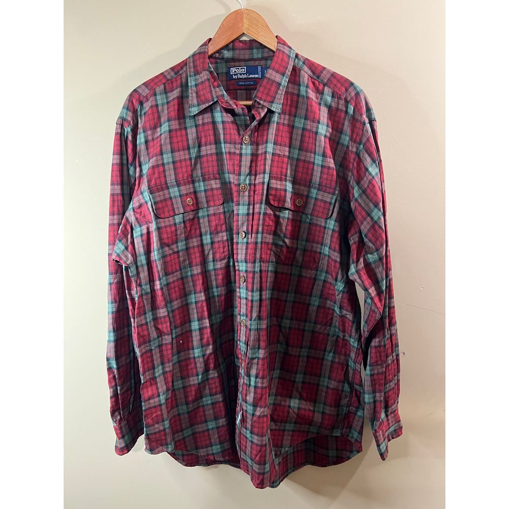 Vintage Polo‎ Ralph Lauren Plaid Shirt - Mens Large Tall